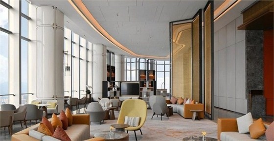 新中式酒店大堂设计效果图