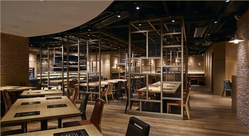 香港工业风格日本火锅店设计装修
